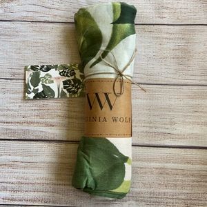 Virginia Wolf tropical foliage wrap/sarong/swim/beach cover